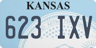 KS license plate 623IXV