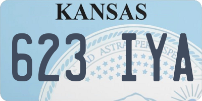 KS license plate 623IYA
