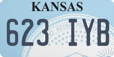 KS license plate 623IYB