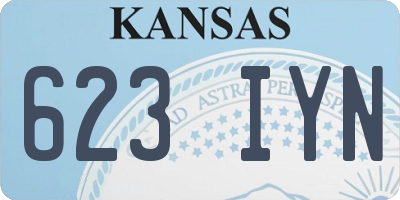 KS license plate 623IYN