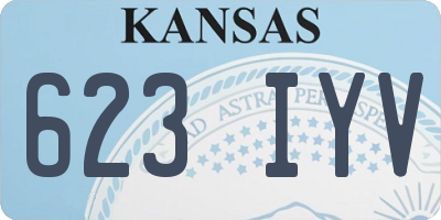 KS license plate 623IYV