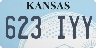 KS license plate 623IYY