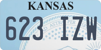 KS license plate 623IZW