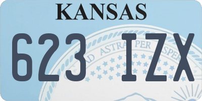 KS license plate 623IZX