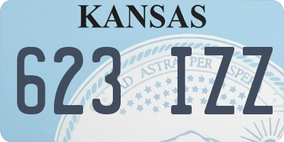 KS license plate 623IZZ
