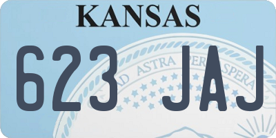 KS license plate 623JAJ