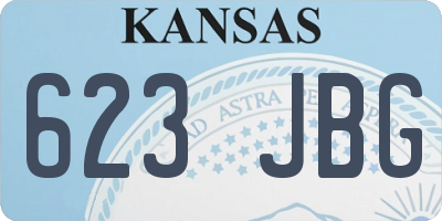KS license plate 623JBG