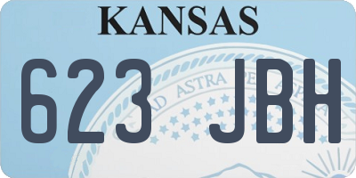 KS license plate 623JBH