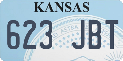 KS license plate 623JBT