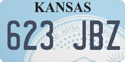 KS license plate 623JBZ