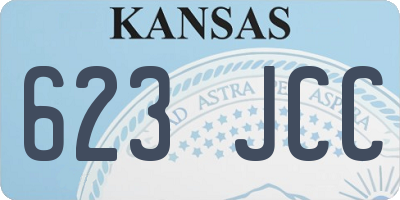 KS license plate 623JCC