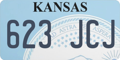 KS license plate 623JCJ