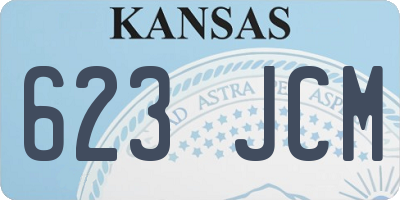 KS license plate 623JCM