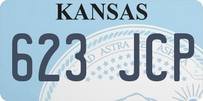 KS license plate 623JCP