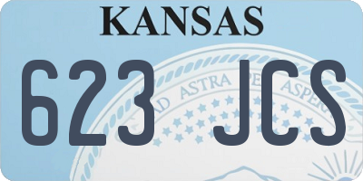 KS license plate 623JCS