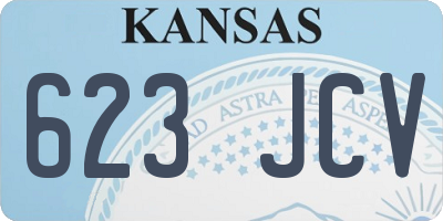 KS license plate 623JCV