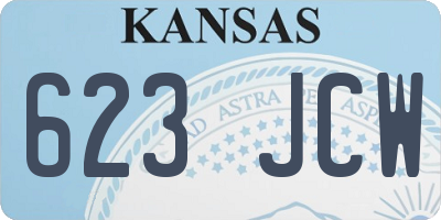 KS license plate 623JCW