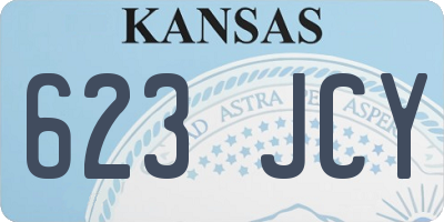 KS license plate 623JCY