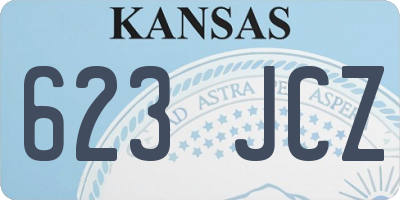 KS license plate 623JCZ