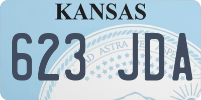 KS license plate 623JDA
