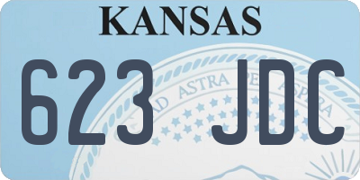 KS license plate 623JDC