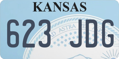 KS license plate 623JDG