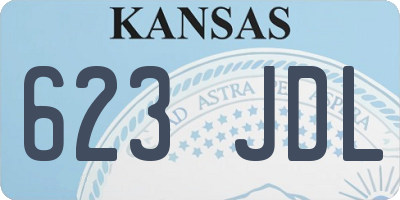 KS license plate 623JDL