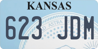 KS license plate 623JDM