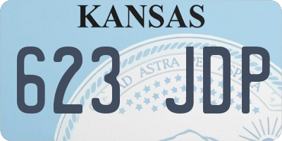 KS license plate 623JDP