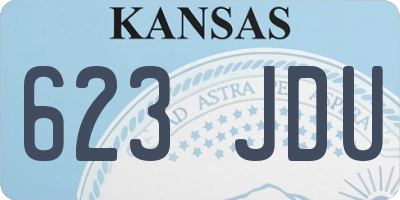 KS license plate 623JDU