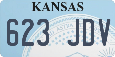 KS license plate 623JDV