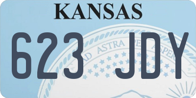 KS license plate 623JDY