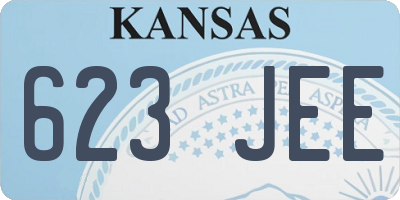 KS license plate 623JEE