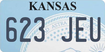 KS license plate 623JEU