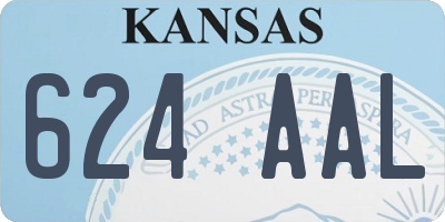 KS license plate 624AAL