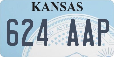 KS license plate 624AAP