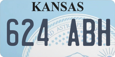 KS license plate 624ABH