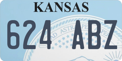 KS license plate 624ABZ