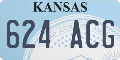 KS license plate 624ACG