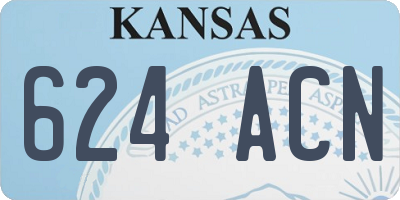 KS license plate 624ACN