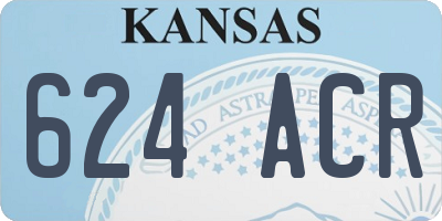 KS license plate 624ACR