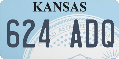 KS license plate 624ADQ