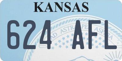 KS license plate 624AFL