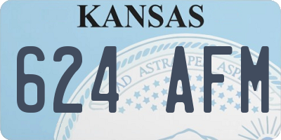 KS license plate 624AFM