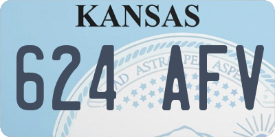 KS license plate 624AFV