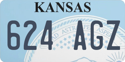 KS license plate 624AGZ
