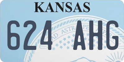 KS license plate 624AHG