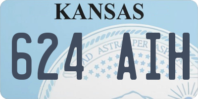 KS license plate 624AIH