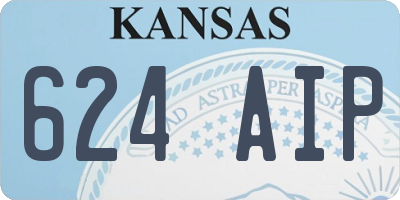 KS license plate 624AIP
