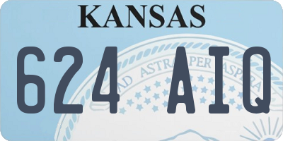 KS license plate 624AIQ